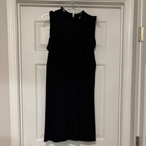 LOFT Elegant Black Sleeveless Dress
